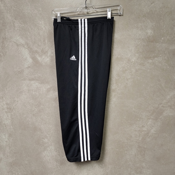 Adidas Tricot Black Capri Running Pants Size Medium - Picture 7 of 11